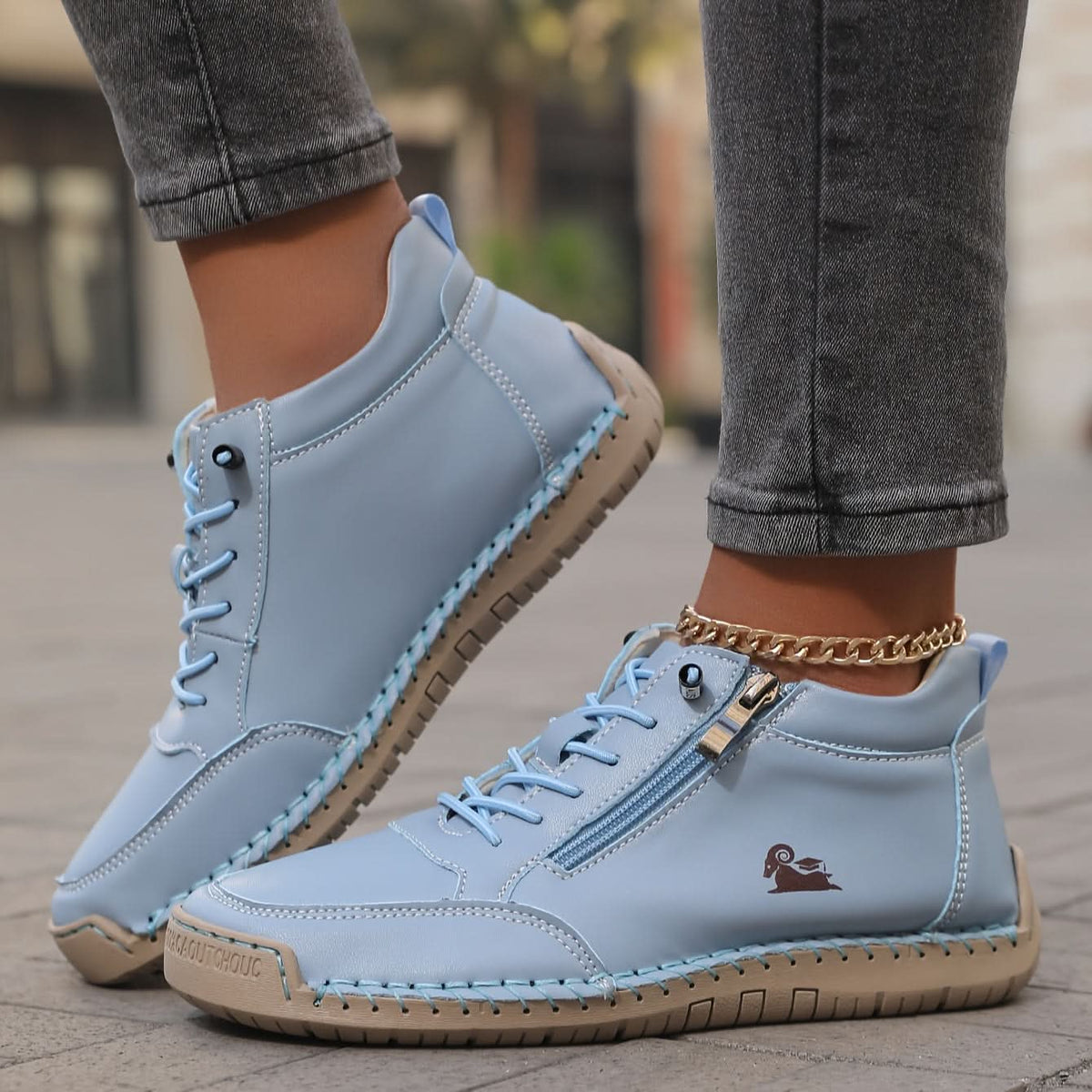 DELACROIX | Chloé Baskets montantes zippées pour femme