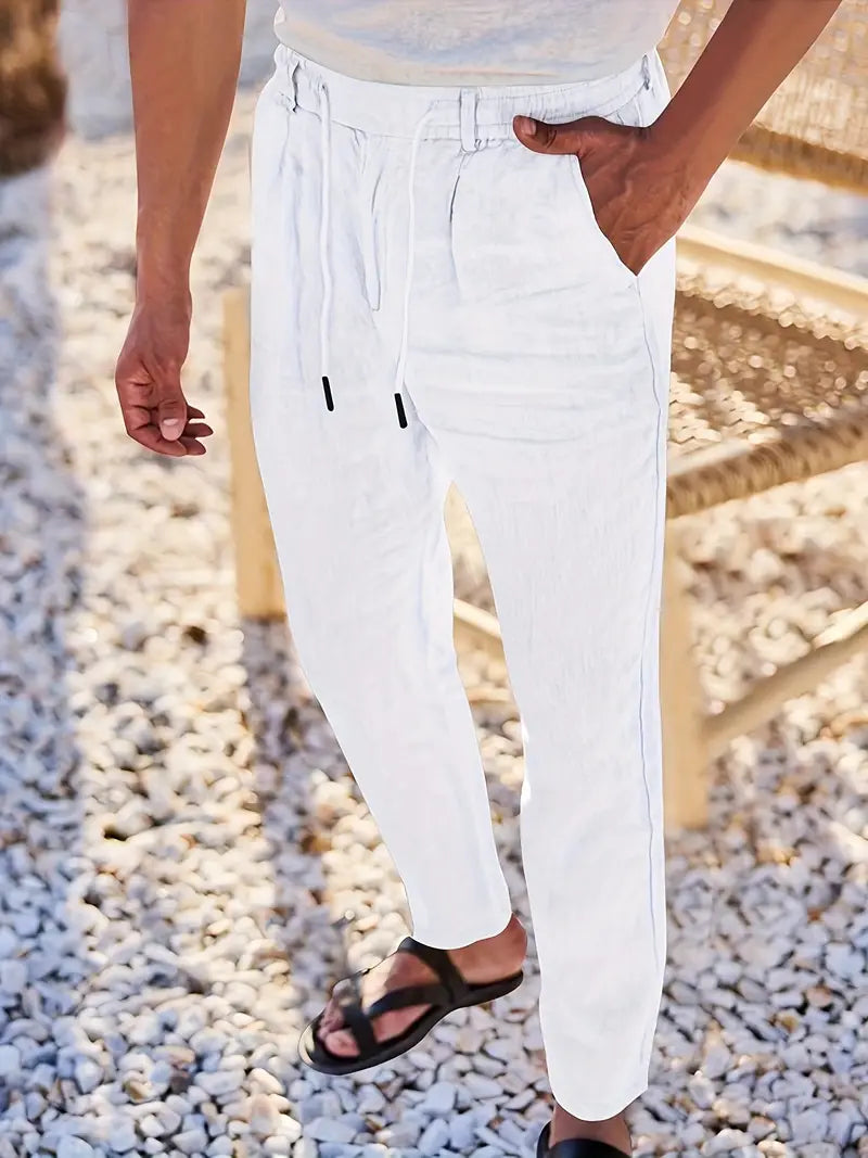 DELACROIX | Pantalon homme Nicolas à cordon et pinces