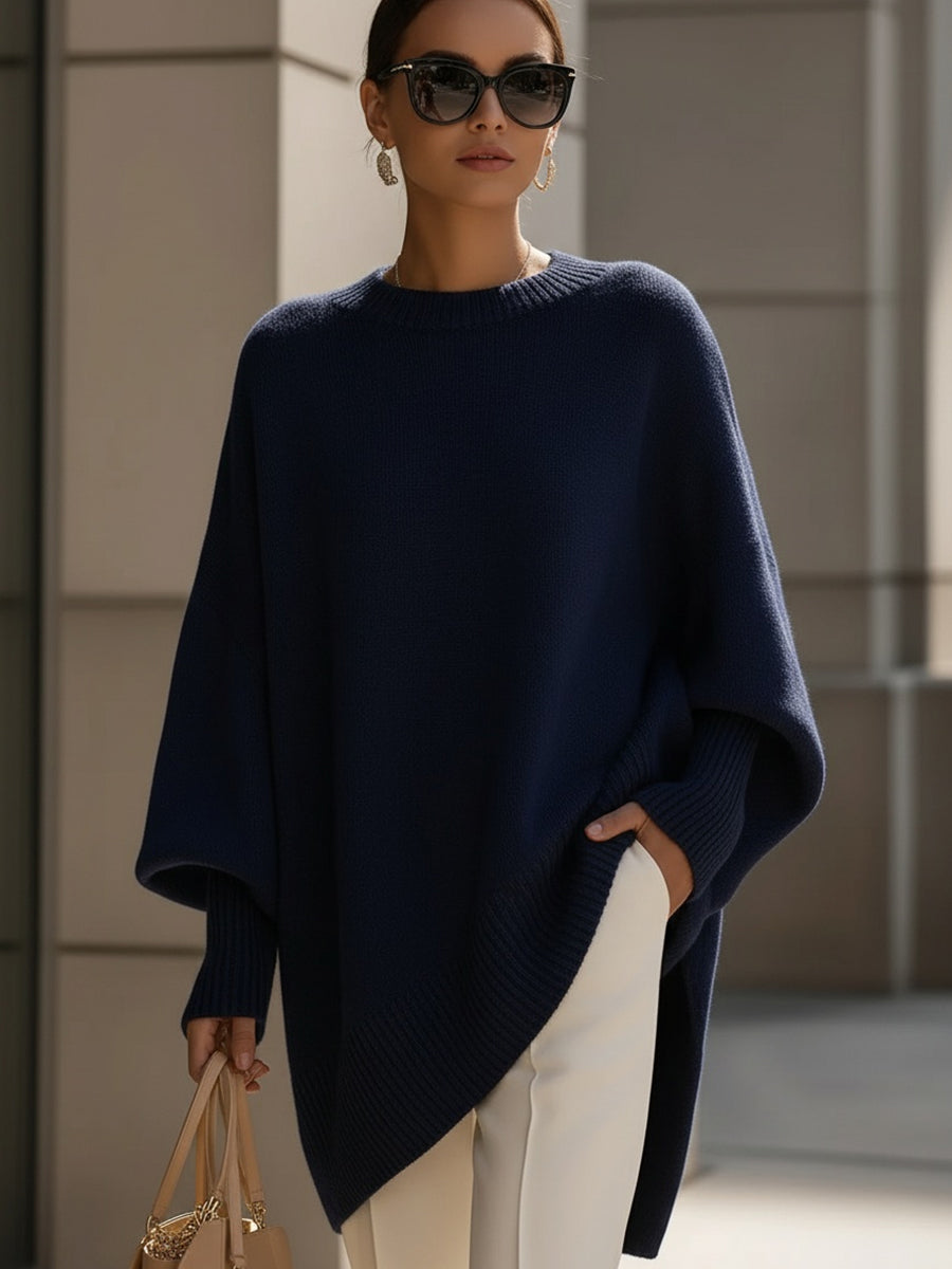 Jennifer | Pull Oversize Drapé avec Col Large