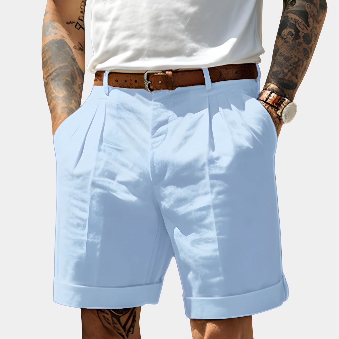 DELACROIX | Alain Men's Pleated Bermuda Shorts