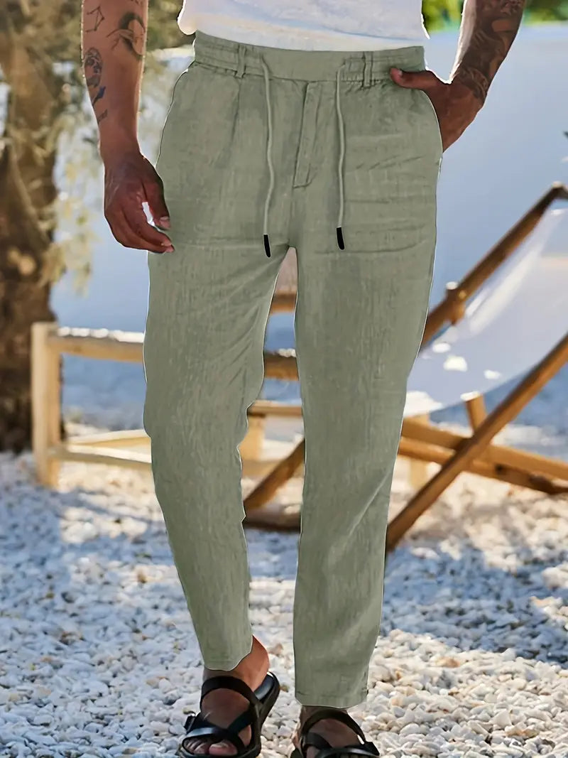 DELACROIX | Pantalon homme Nicolas à cordon et pinces