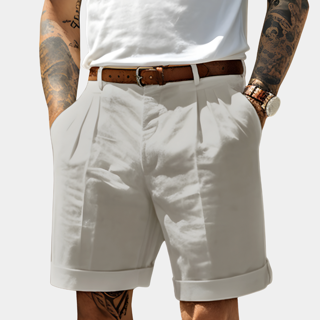 DELACROIX | Alain Men's Pleated Bermuda Shorts