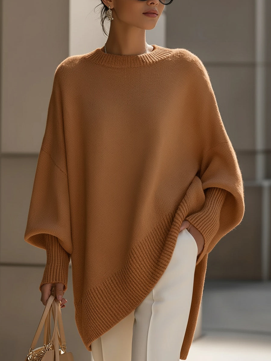 Jennifer | Pull Oversize Drapé avec Col Large