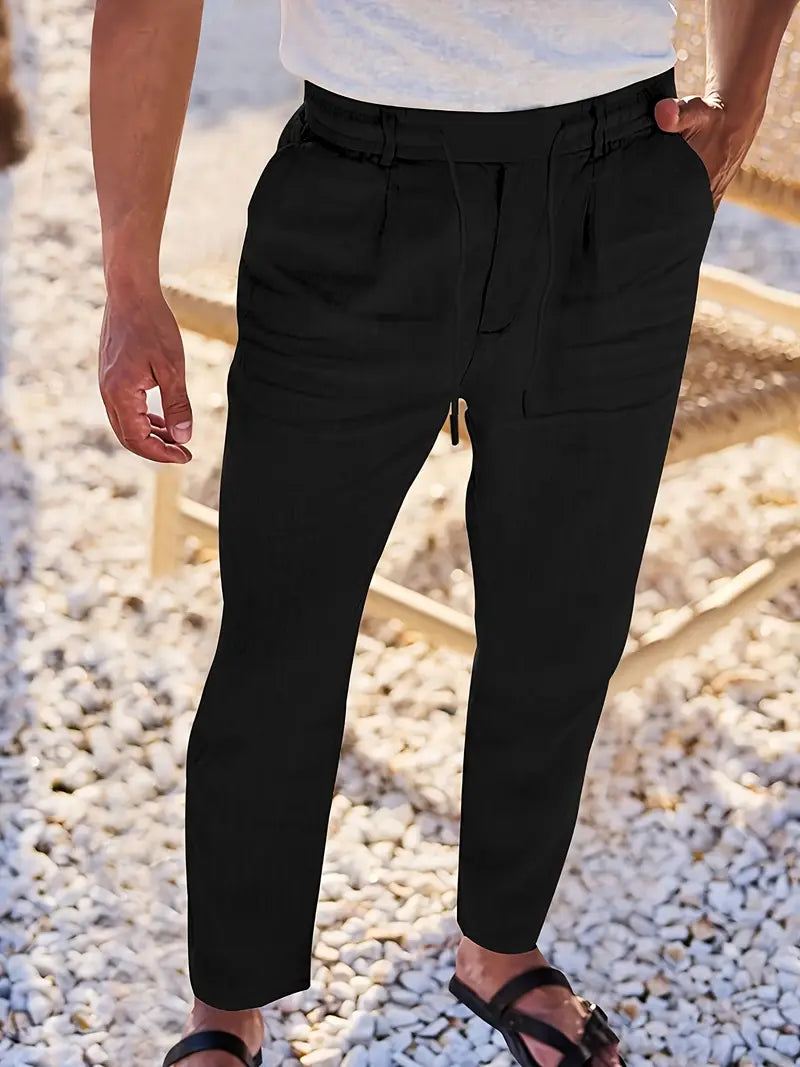 DELACROIX | Pantalon homme Nicolas à cordon et pinces