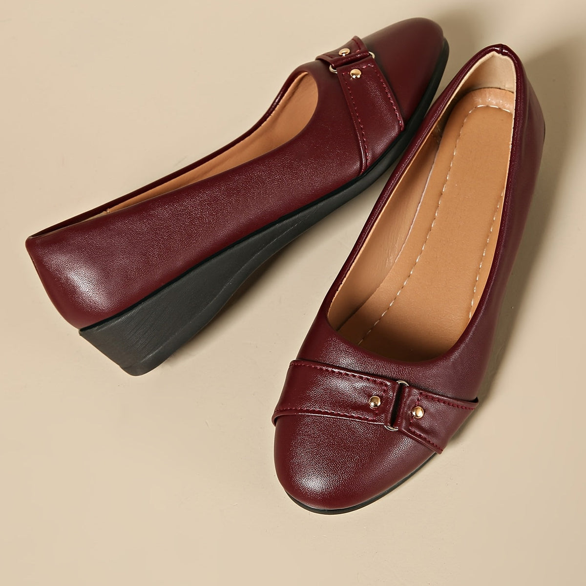 DELACROIX | Aveline Ballerines Compensées Femme avec Boucle