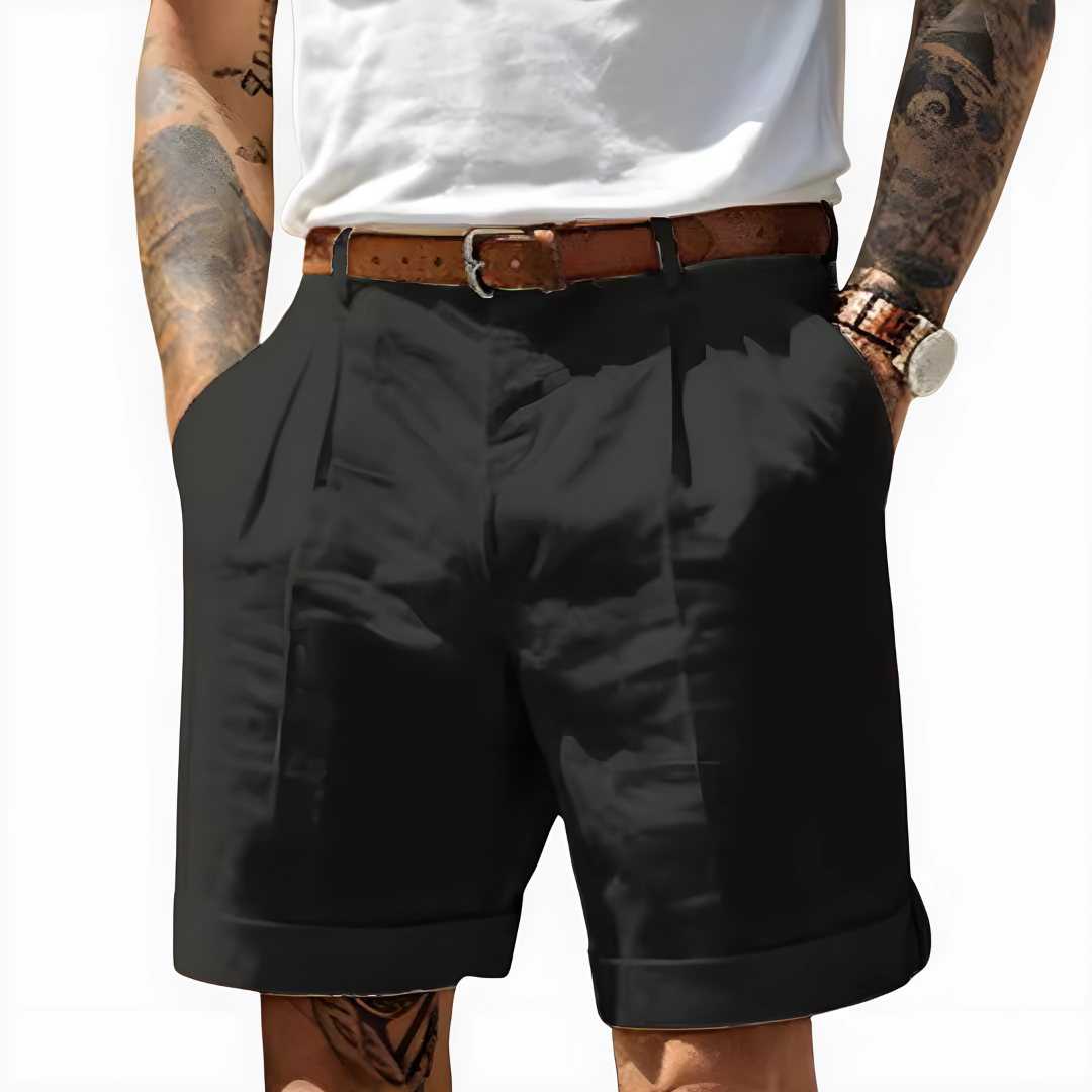 DELACROIX | Alain Men's Pleated Bermuda Shorts