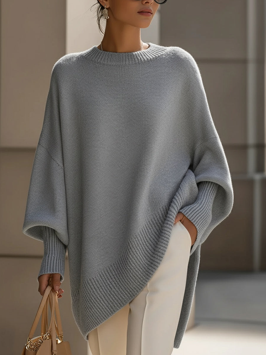 Jennifer | Pull Oversize Drapé avec Col Large