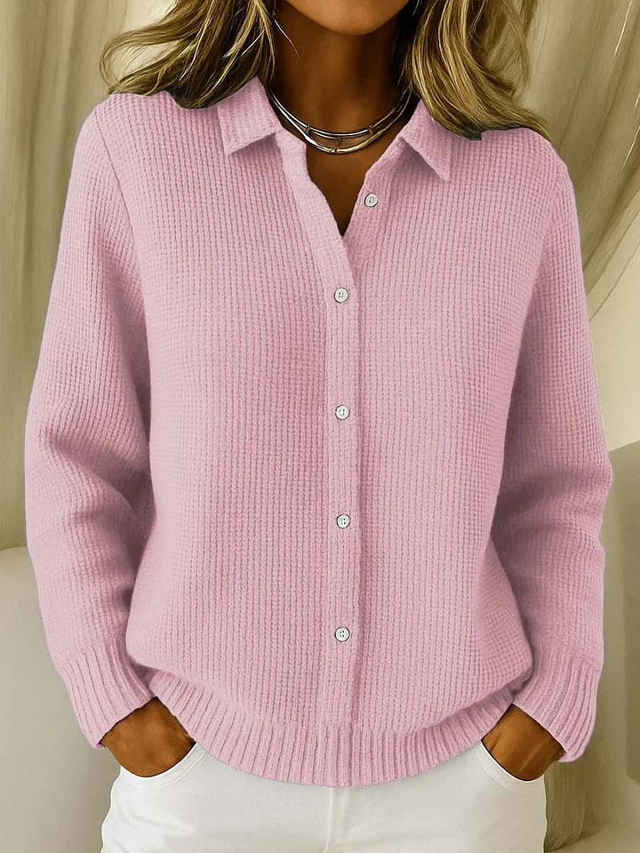 DELACROIX | Cardigan à col chemise pour femme Martine