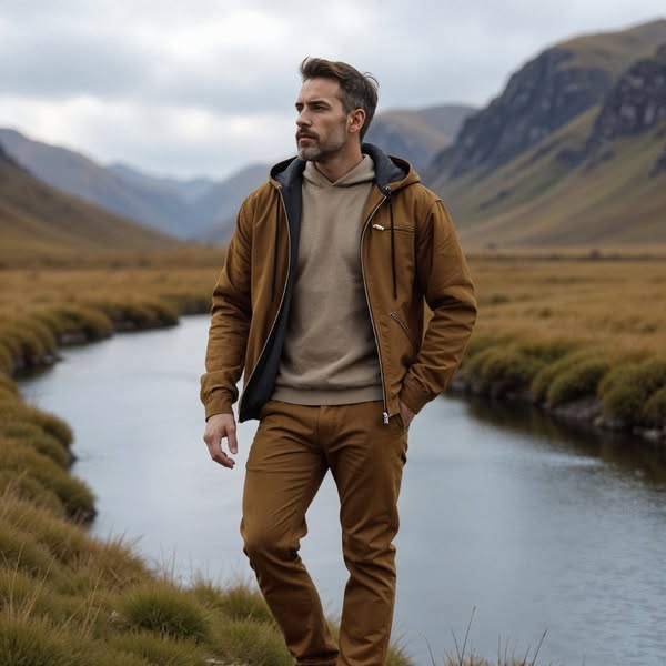 Isak™ | Veste Vintage à Capuche Doublée en Fleece