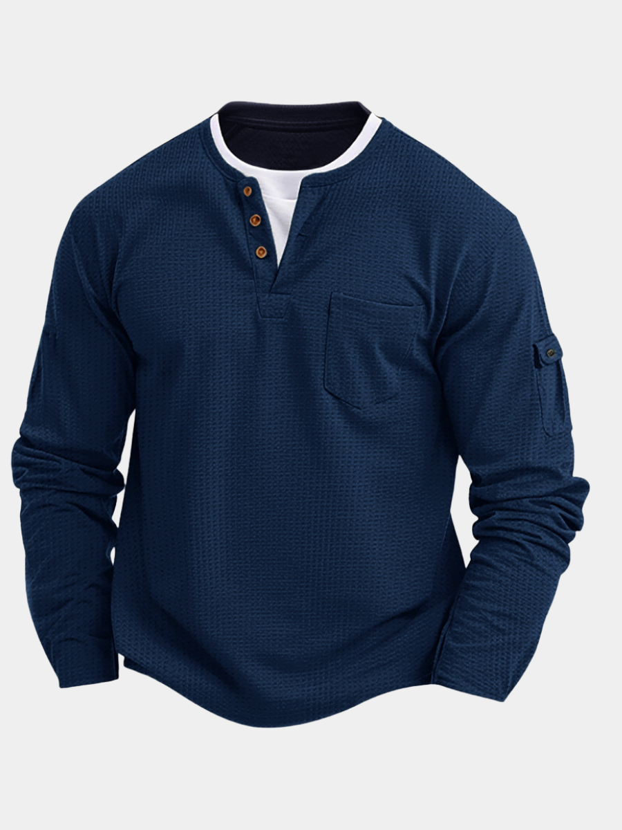 DELACROIX | Haut Henley à poche pour homme Didier