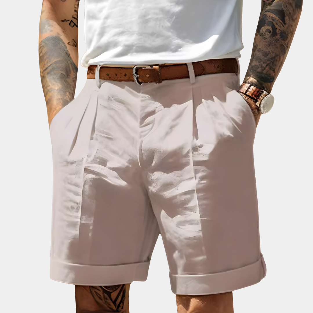 DELACROIX | Alain Men's Pleated Bermuda Shorts