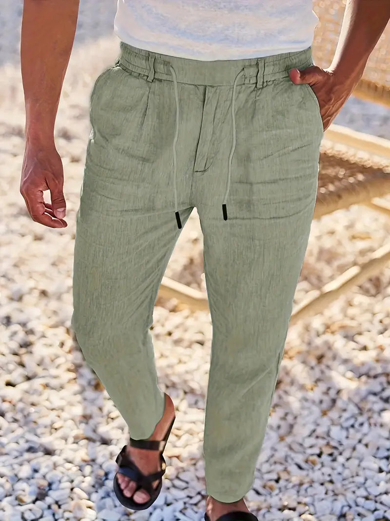 DELACROIX | Pantalon homme Nicolas à cordon et pinces