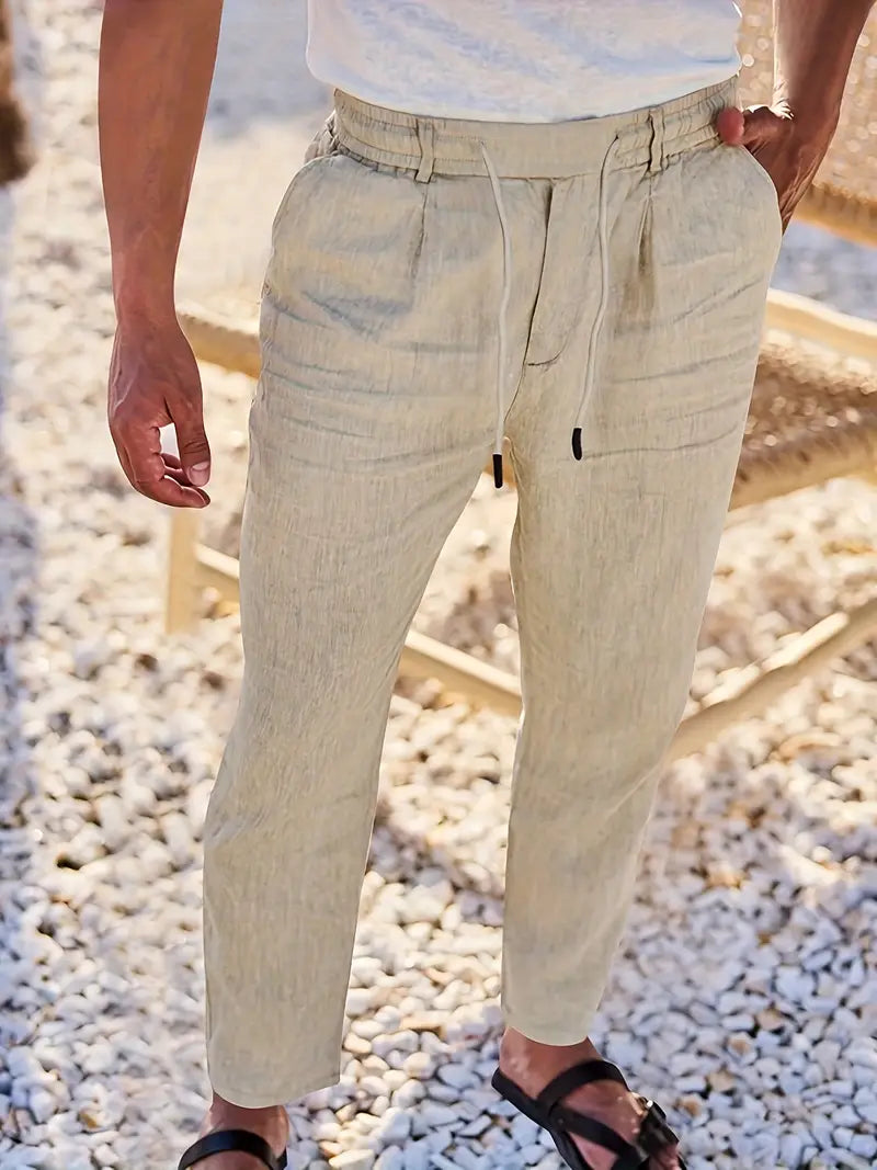 DELACROIX | Pantalon homme Nicolas à cordon et pinces