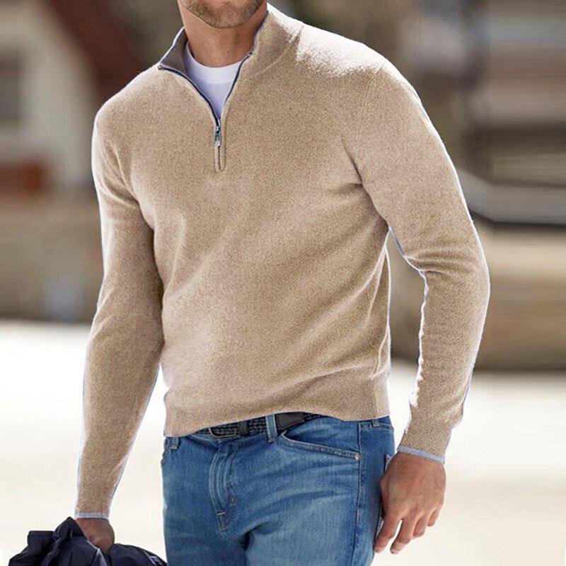 DELACROIX | Patrick Men's Zip Neck Sweater