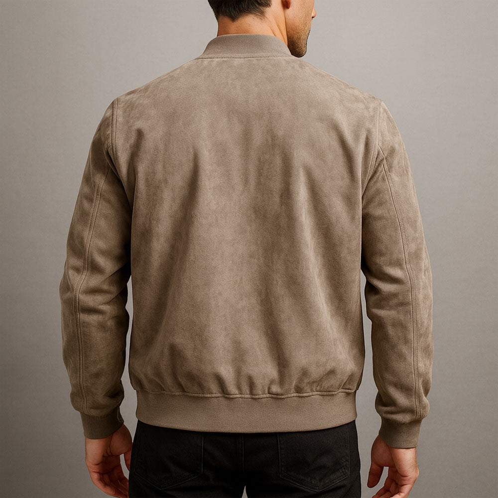 DELACROIX | Antoine Suede-Look Bomber Jacket for Men