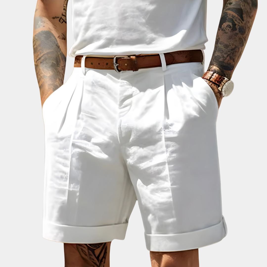 DELACROIX | Alain Men's Pleated Bermuda Shorts