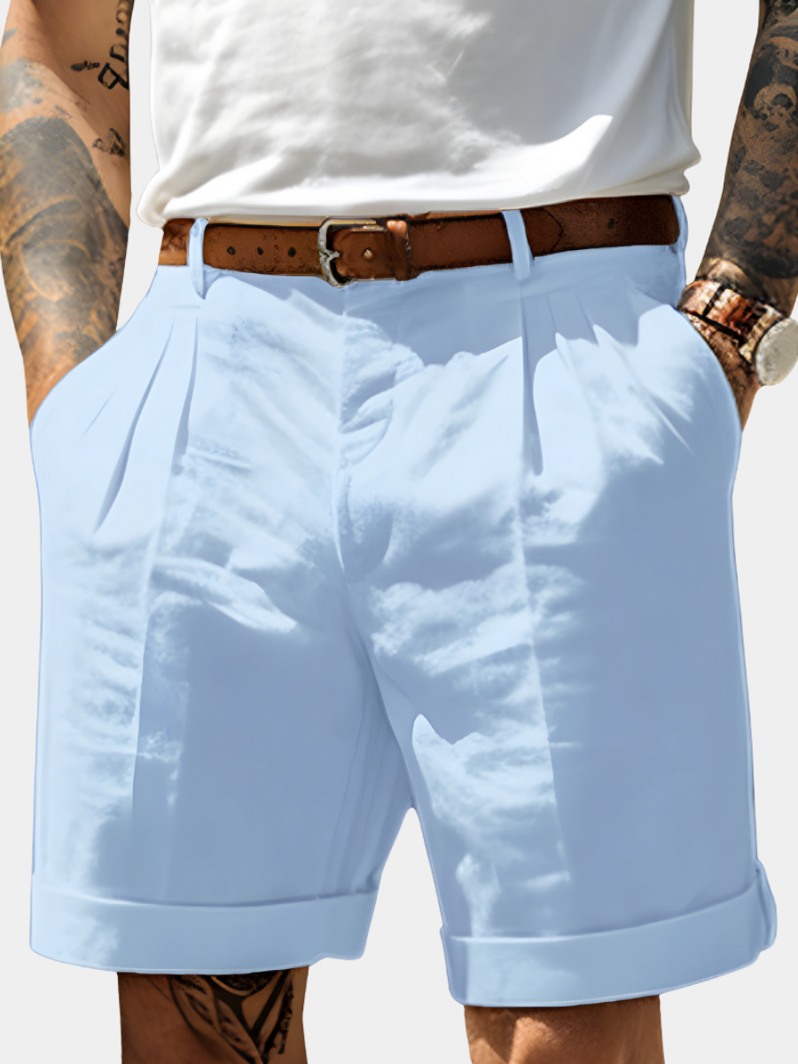DELACROIX | Alain Men's Pleated Bermuda Shorts