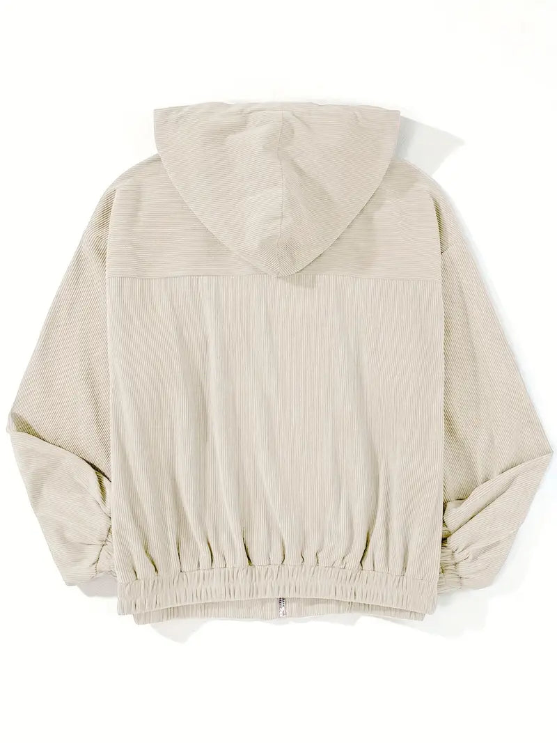 DELACROIX | Régine Veste zippée côtelée pour femme