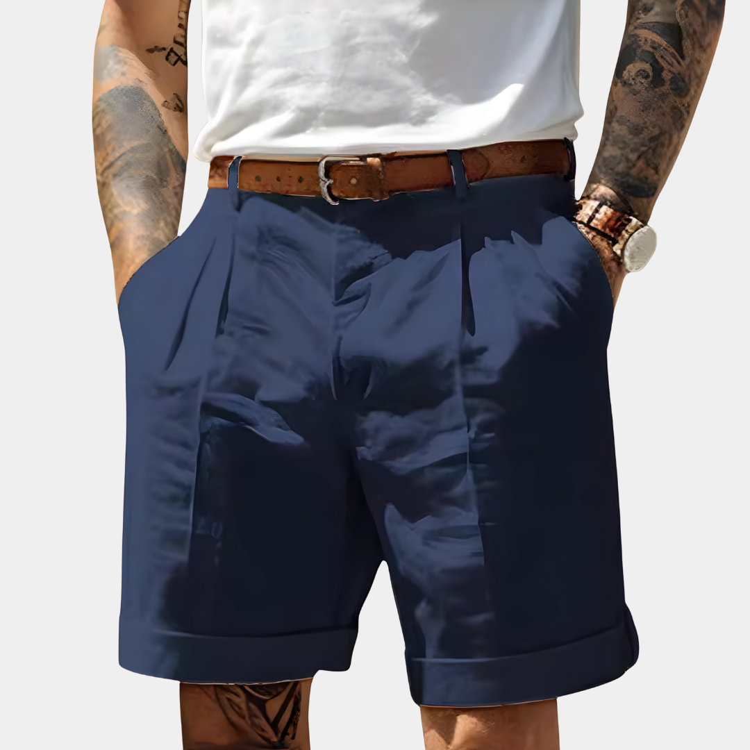 DELACROIX | Alain Men's Pleated Bermuda Shorts
