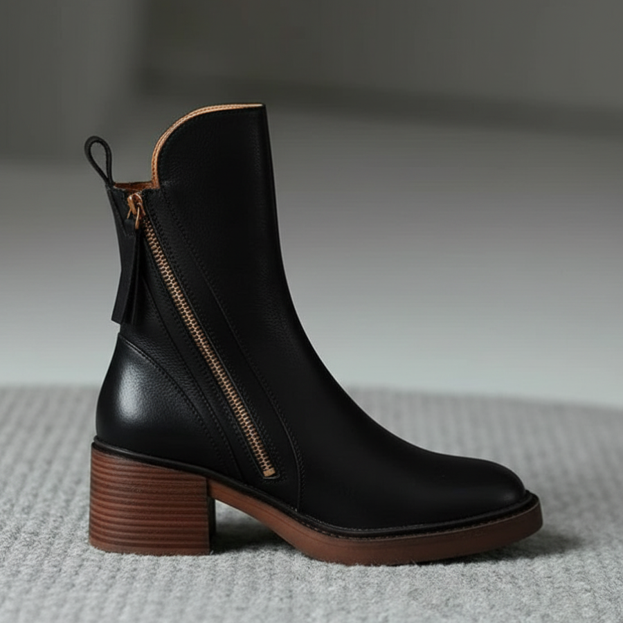 DELACROIX | Bottines à talons zippées pour femme Isabelle