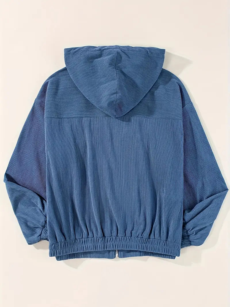 DELACROIX | Régine Veste zippée côtelée pour femme