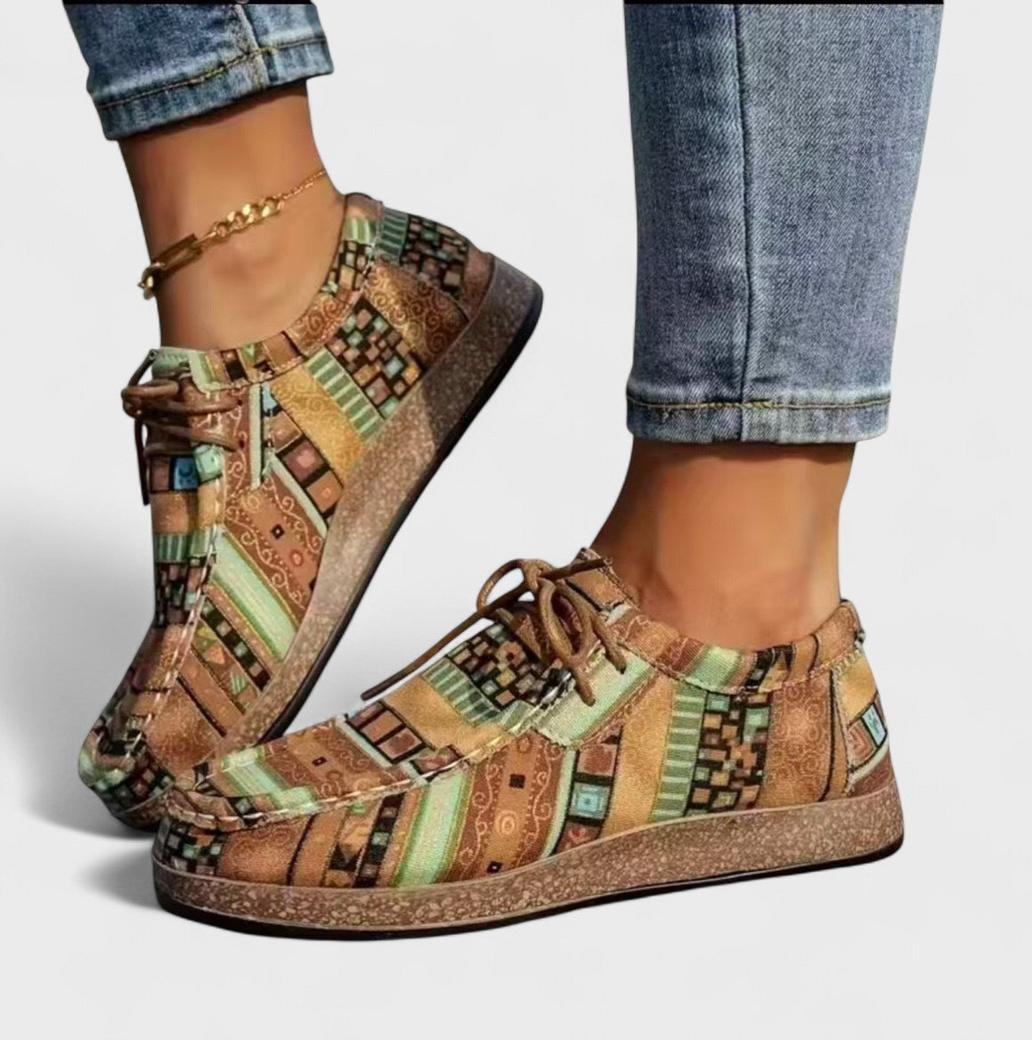 DELACROIX | Amélie Baskets bohèmes à lacets pour femme