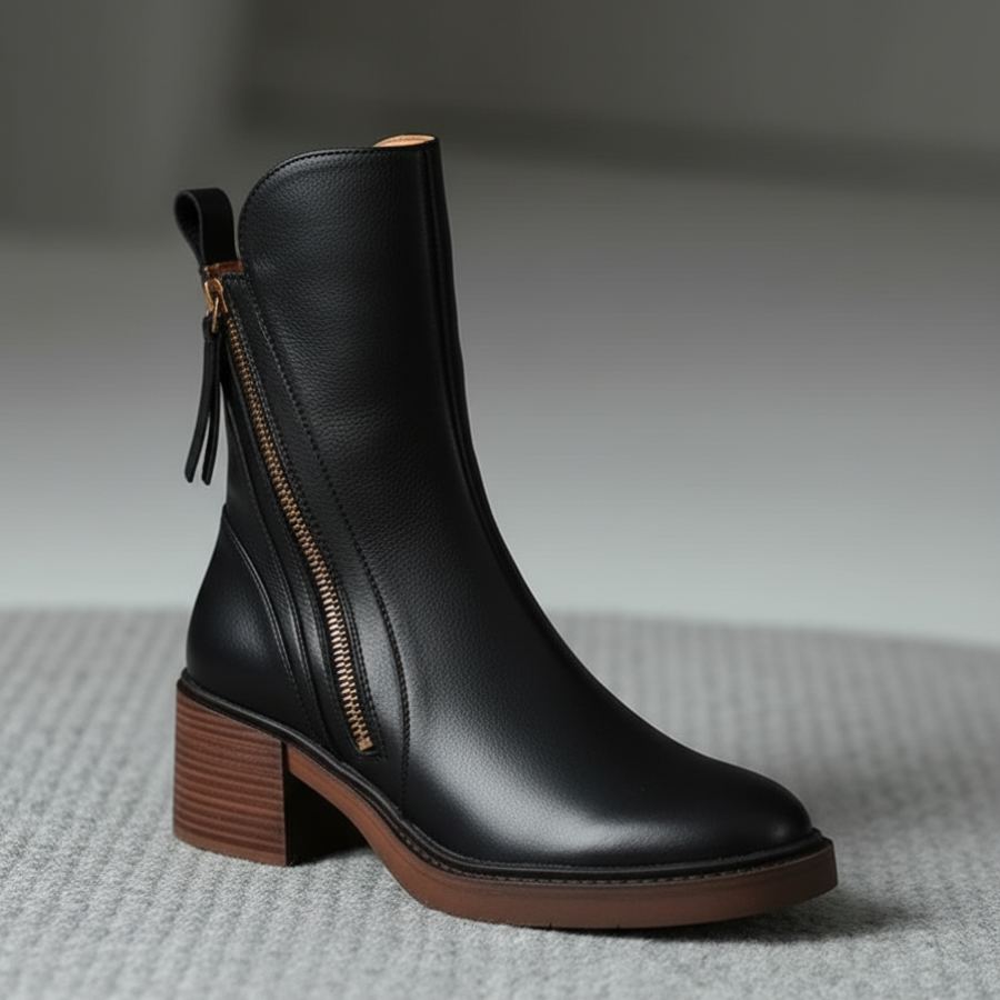 DELACROIX | Bottines à talons zippées pour femme Isabelle