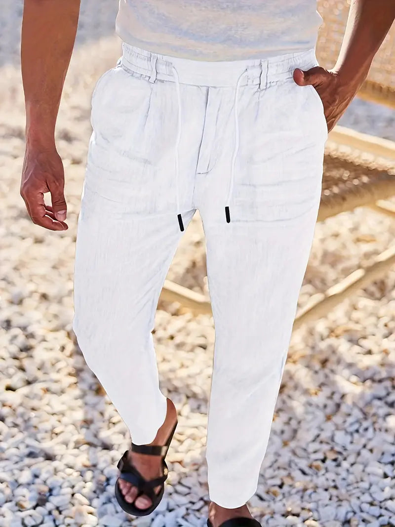 DELACROIX | Pantalon homme Nicolas à cordon et pinces