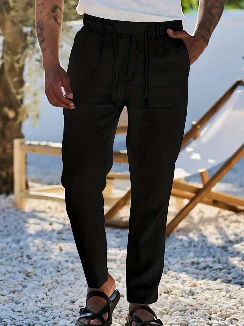 DELACROIX | Pantalon homme Nicolas à cordon et pinces
