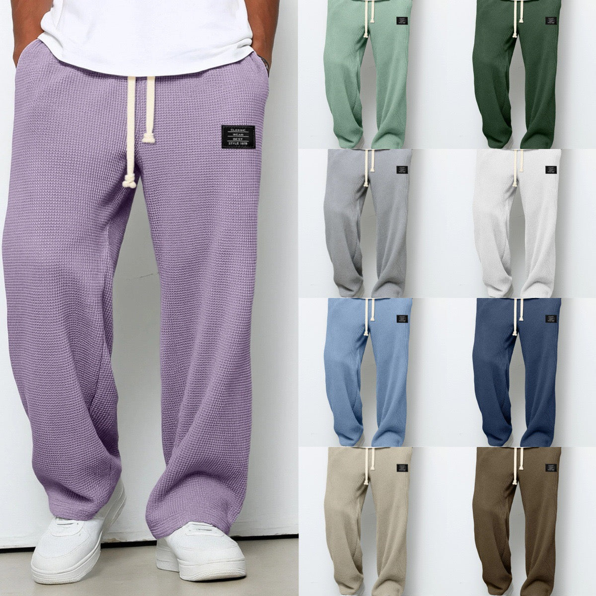 DELACROIX | Pantalon Large à Cordon pour Homme - Modèle Frédéric
