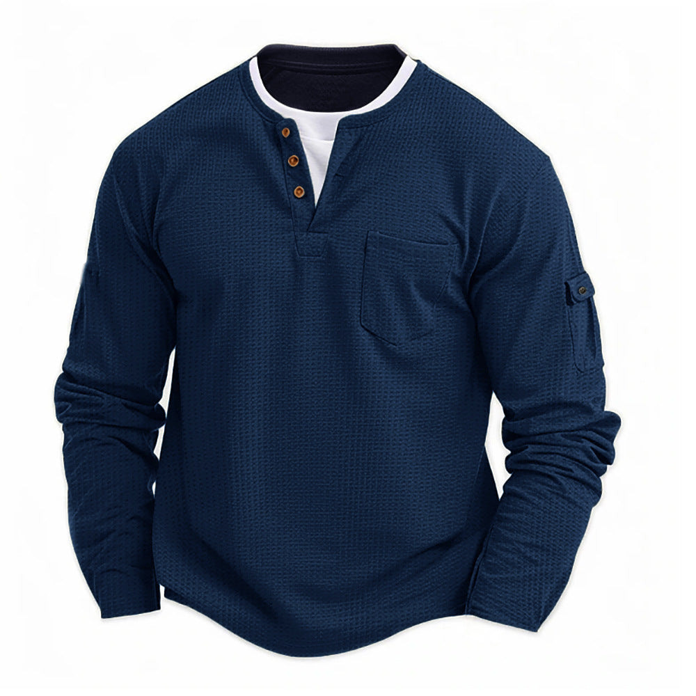 DELACROIX | Haut Henley à poche pour homme Didier