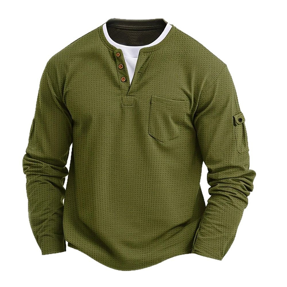 DELACROIX | Haut Henley à poche pour homme Didier