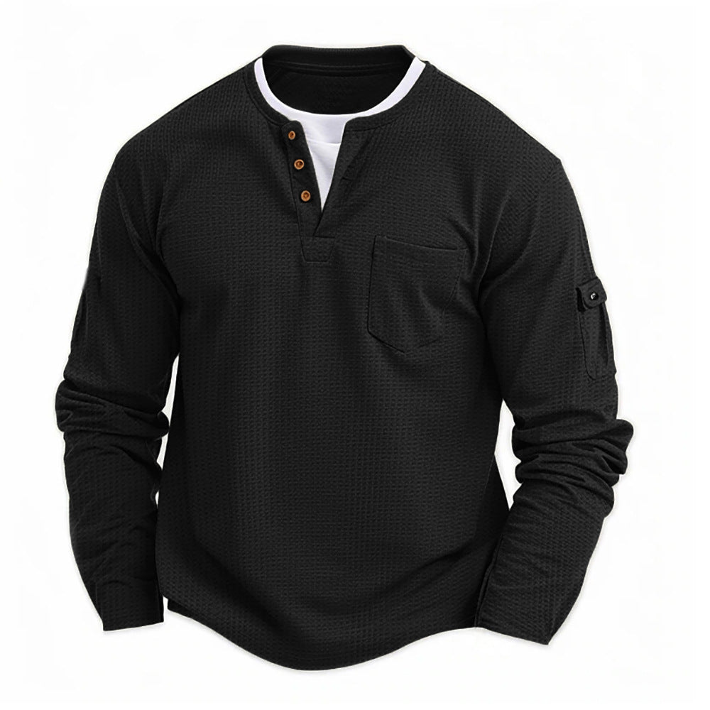 DELACROIX | Haut Henley à poche pour homme Didier