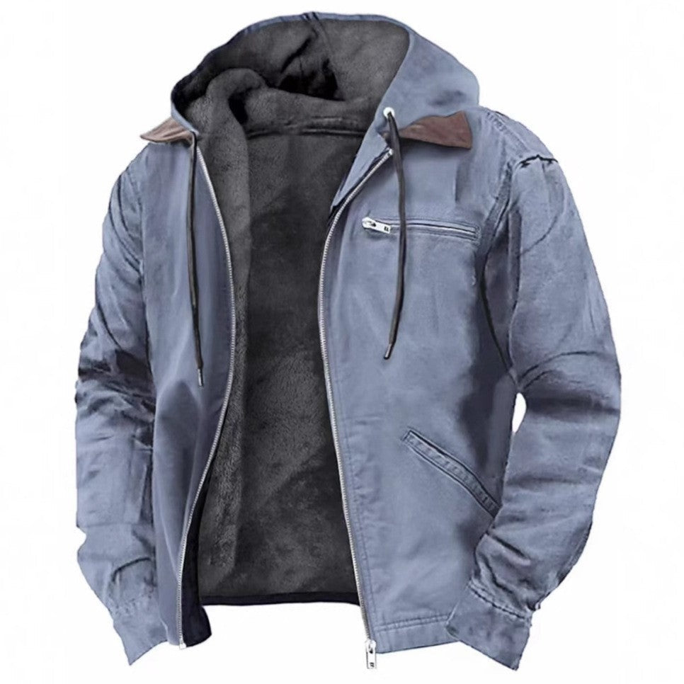 Isak™ | Veste Vintage à Capuche Doublée en Fleece