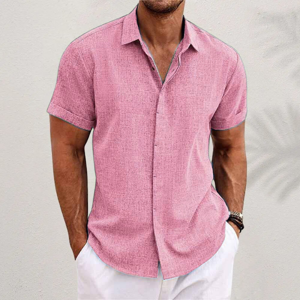 DELACROIX | Chemise Texturée à Manches Courtes pour Homme - Modèle Laurent