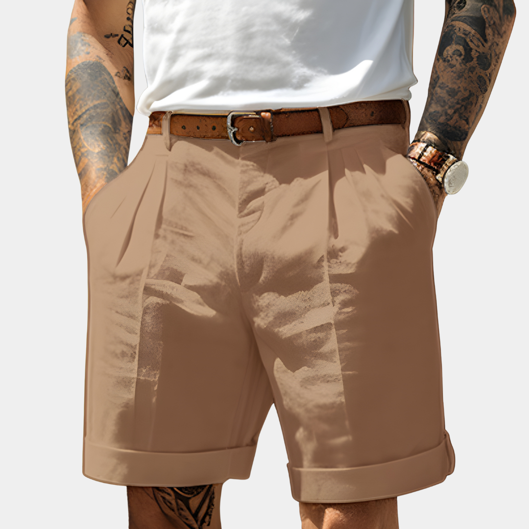 DELACROIX | Alain Men's Pleated Bermuda Shorts