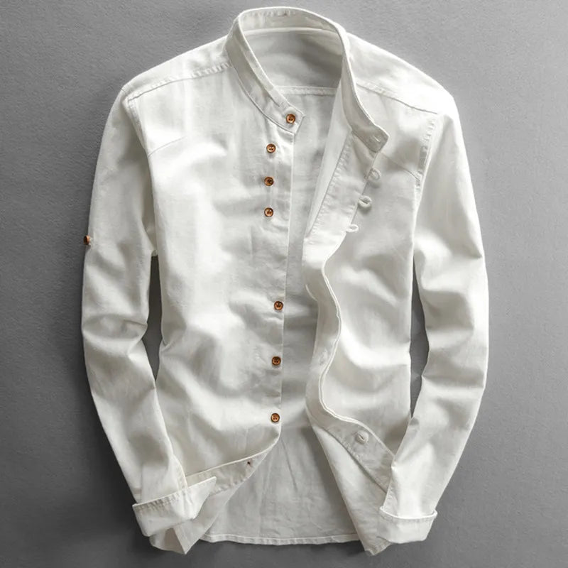 DELACROIX | Philippe Men's Mao Collar Shirt