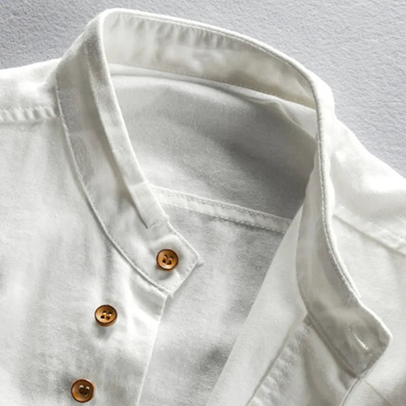 DELACROIX | Philippe Men's Mao Collar Shirt