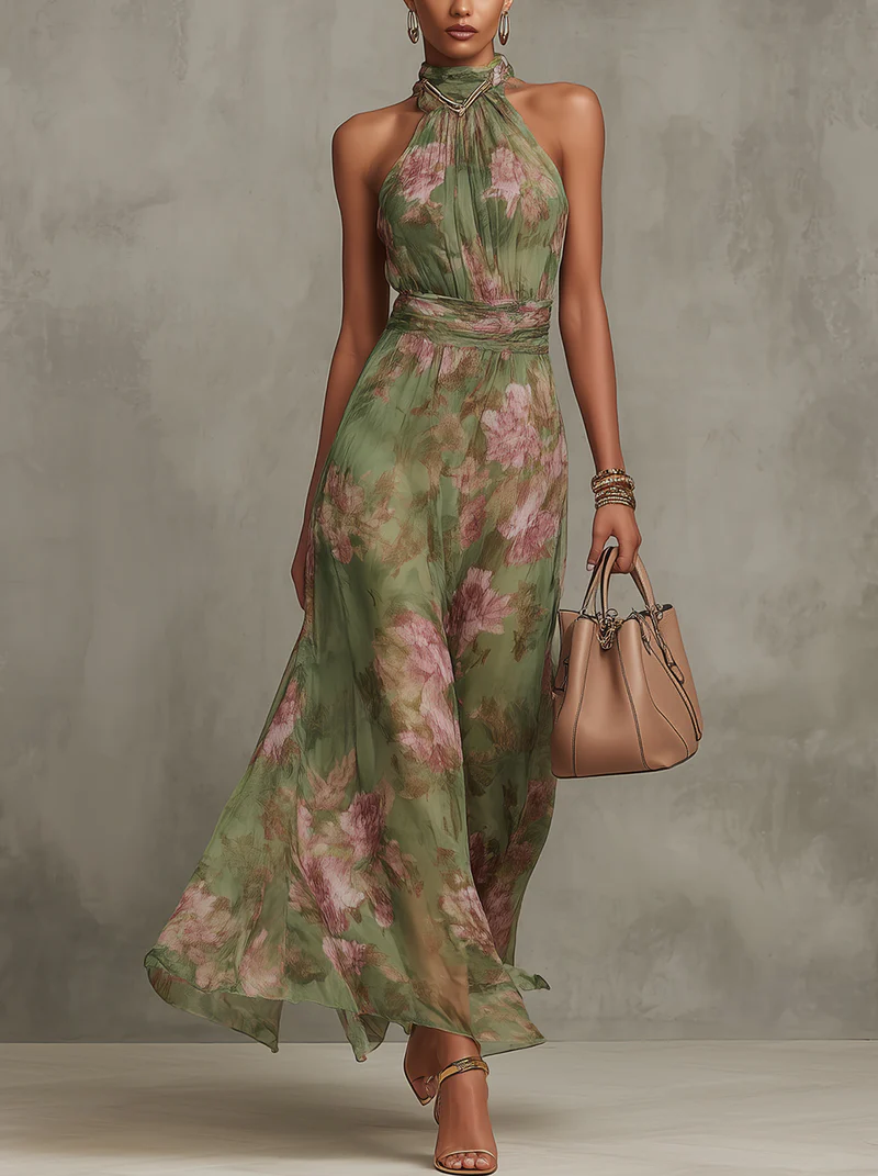 DELACROIX | Robe Longue à Dos Nu pour Femme