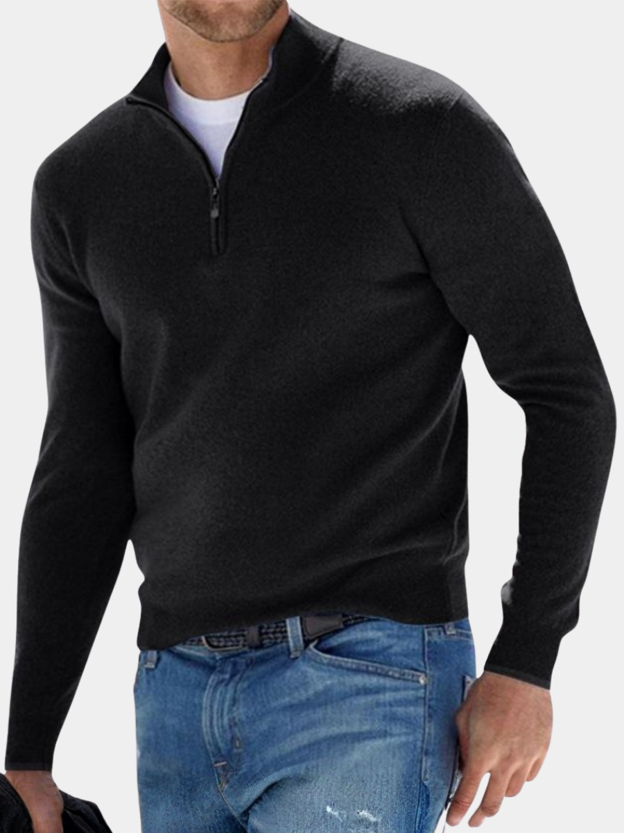 DELACROIX | Patrick Men's Zip Neck Sweater
