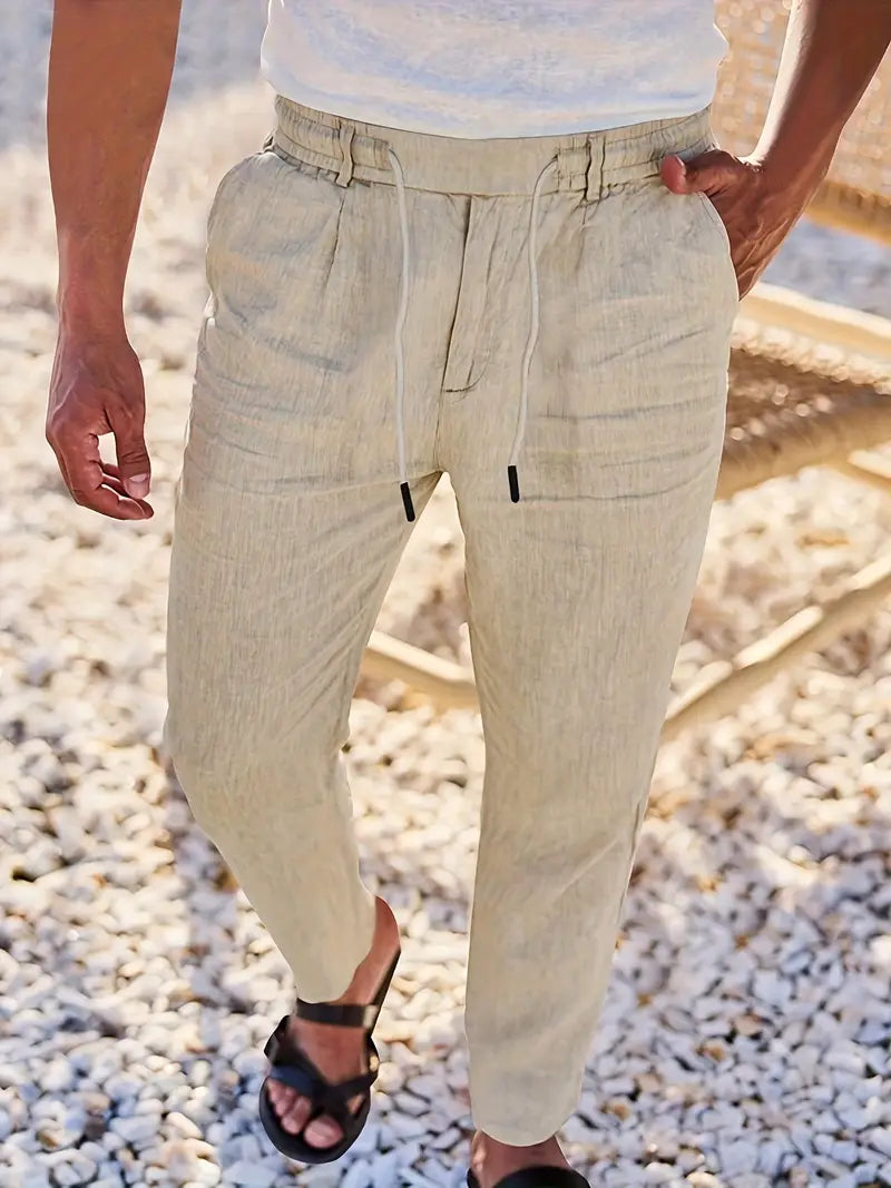 DELACROIX | Pantalon homme Nicolas à cordon et pinces