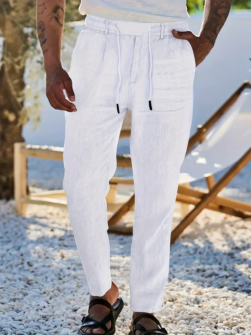 DELACROIX | Pantalon homme Nicolas à cordon et pinces