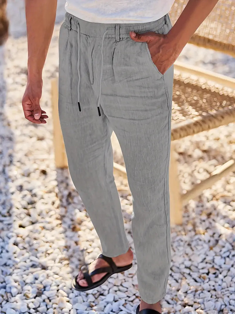 DELACROIX | Pantalon homme Nicolas à cordon et pinces
