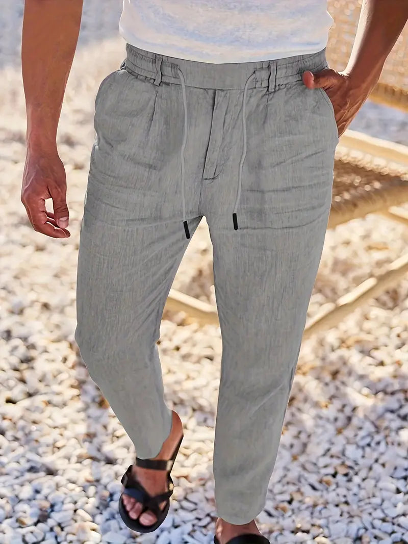 DELACROIX | Pantalon homme Nicolas à cordon et pinces