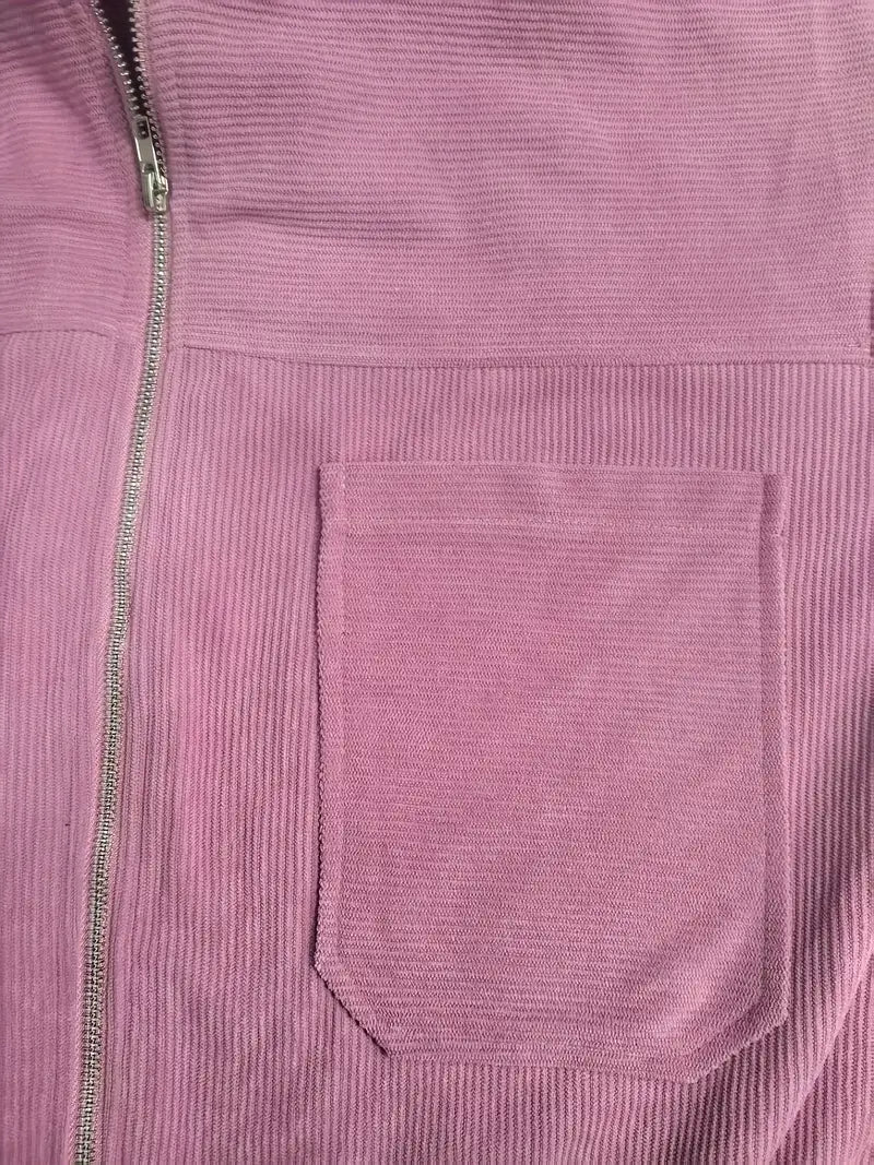 DELACROIX | Régine Veste zippée côtelée pour femme