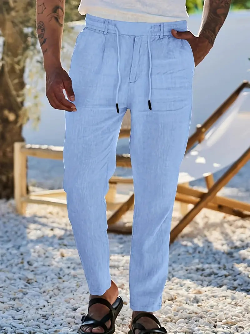 DELACROIX | Pantalon homme Nicolas à cordon et pinces