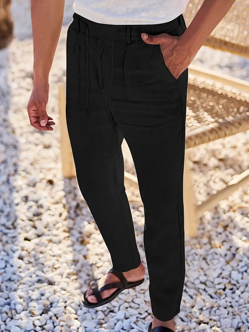 DELACROIX | Pantalon homme Nicolas à cordon et pinces