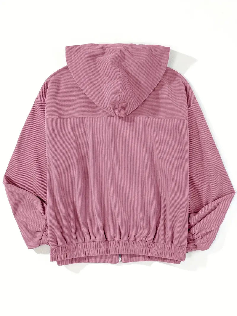 DELACROIX | Régine Veste zippée côtelée pour femme