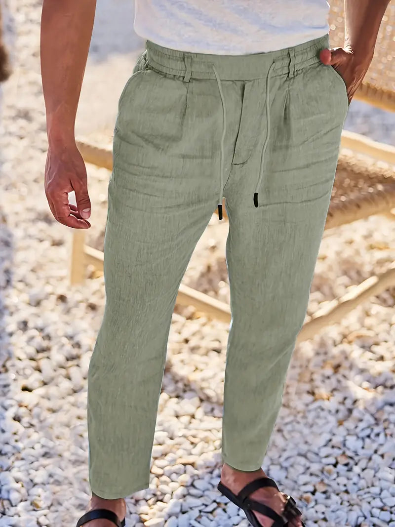 DELACROIX | Pantalon homme Nicolas à cordon et pinces