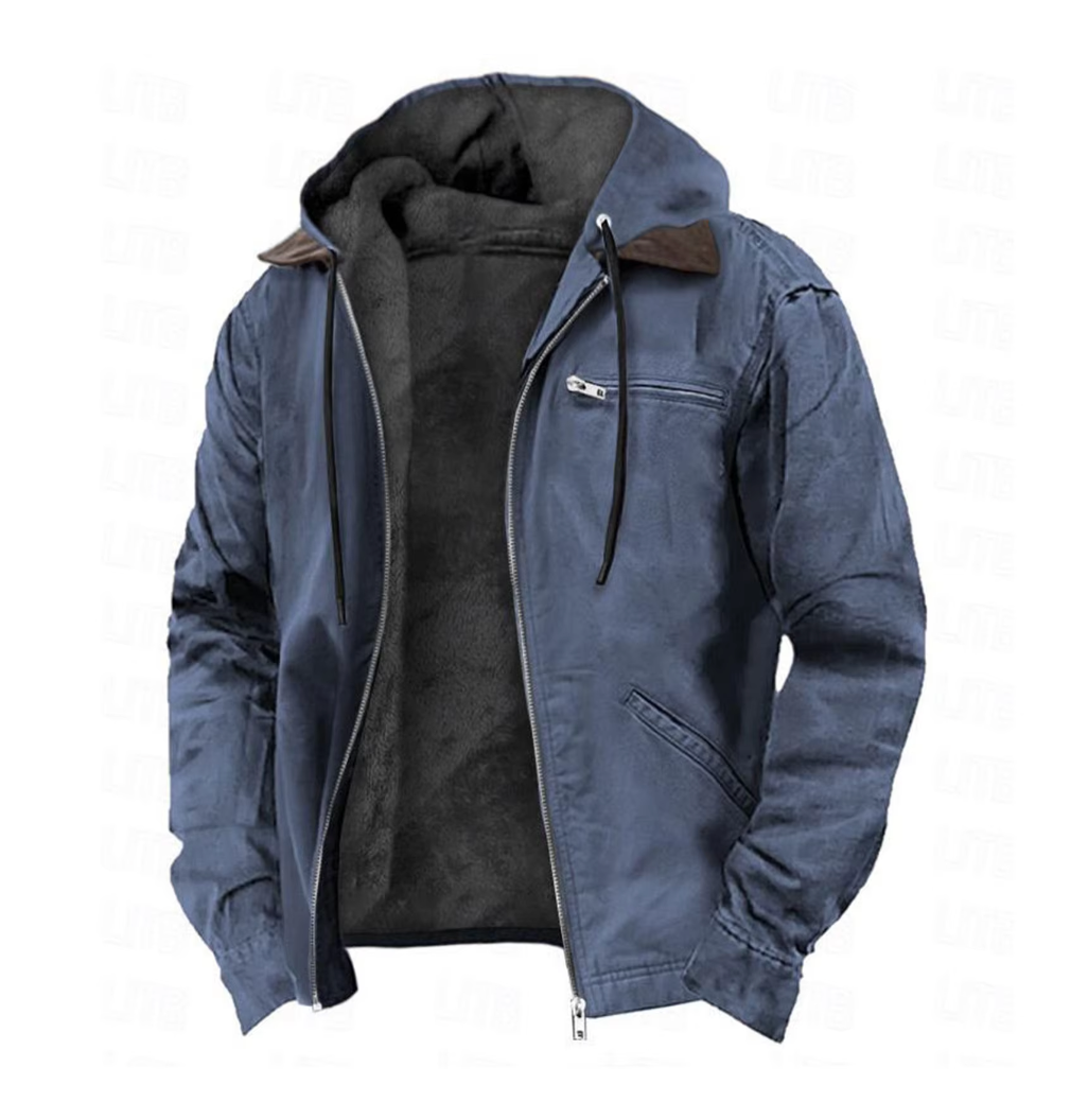 Isak™ | Veste Vintage à Capuche Doublée en Fleece